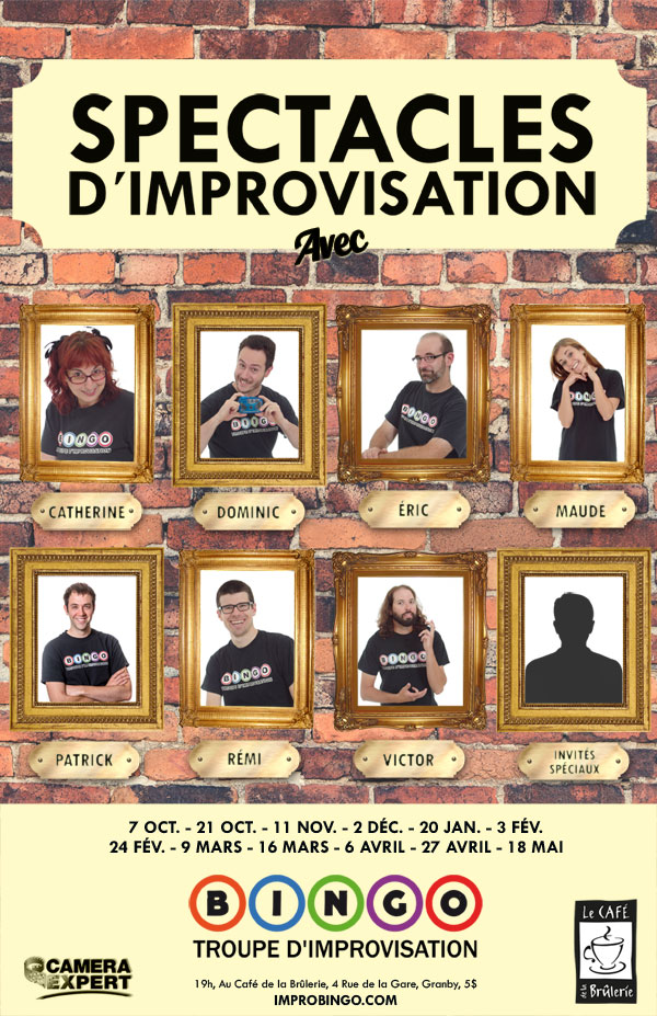 Affiche Improvisation Bingo à Granby